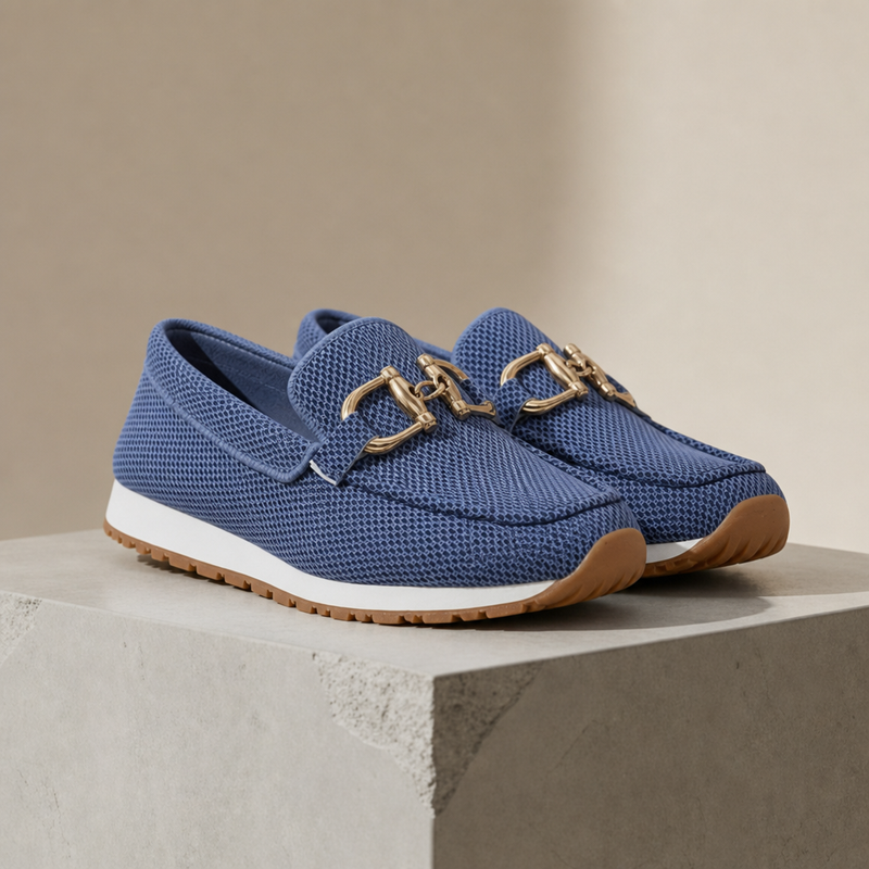 Lagos Orthopedic Platform Loafers in Blue
