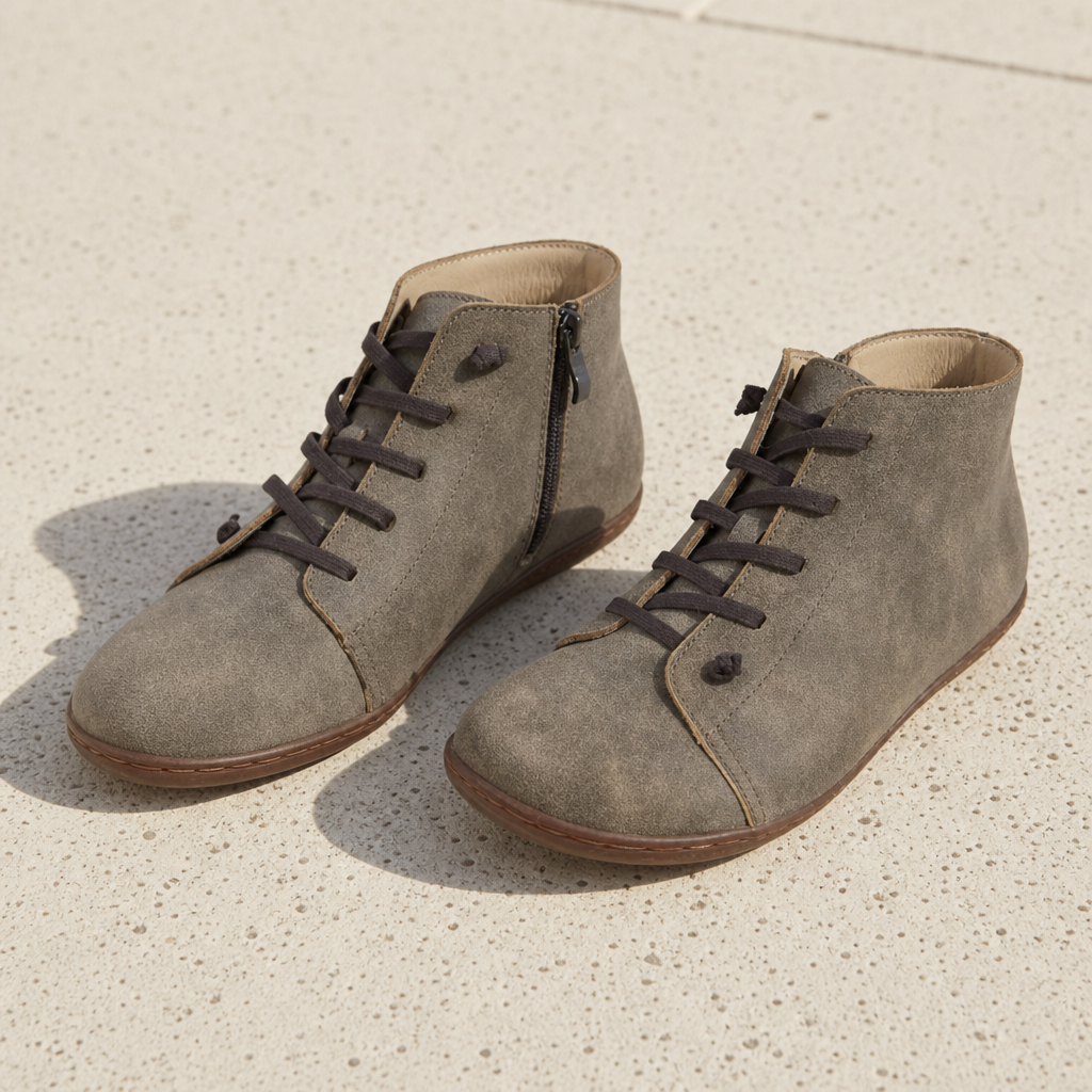 Trogir Orthopedic Lace-Up Boots in Gray