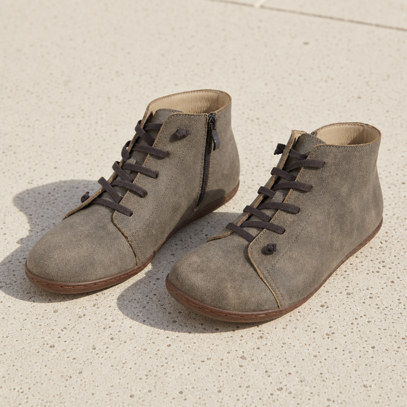 Trogir Orthopedic Lace-Up Boots in Gray