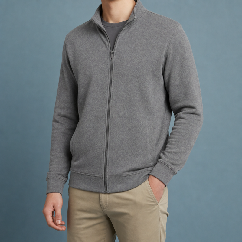 Evora Full-Zip Fleece Jacket in Grey