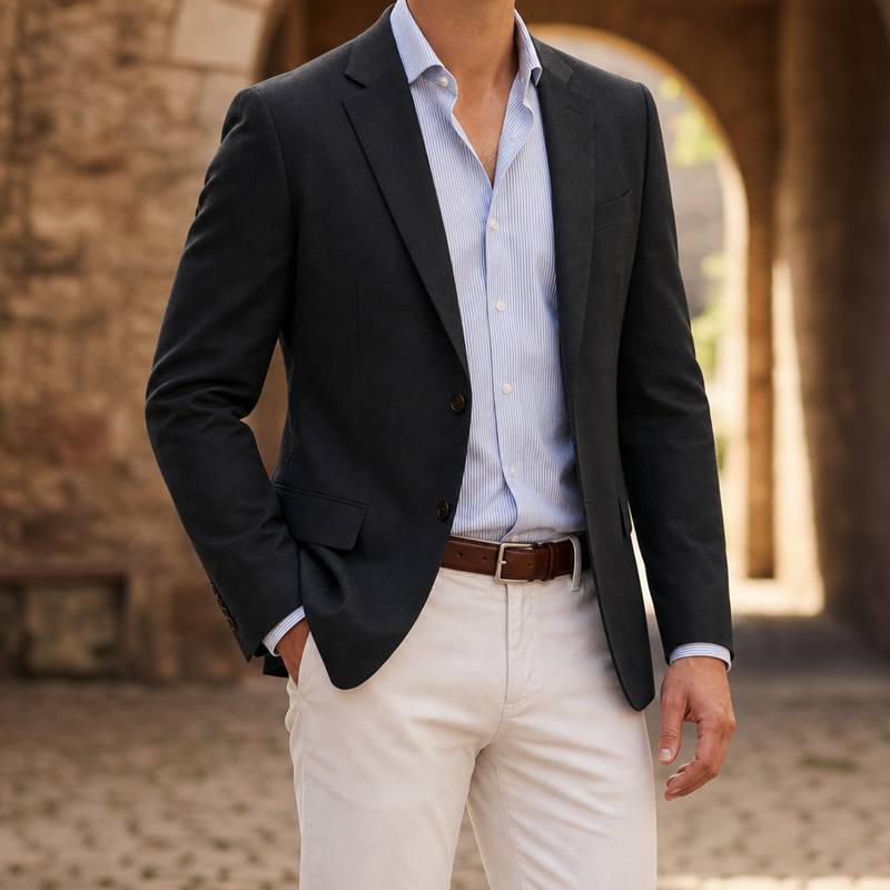 Apt Lightweight Tailored Blazer in Black