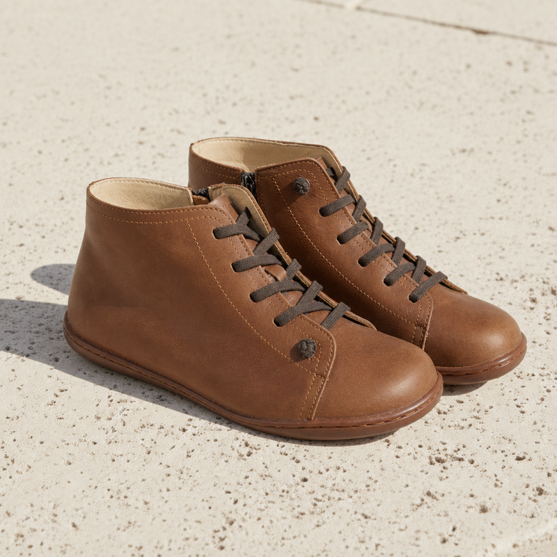 Trogir Orthopedic Lace-Up Boots in Brown