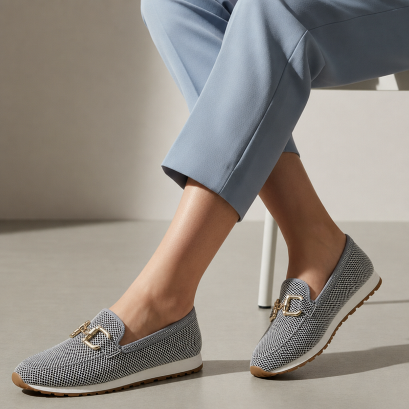 Getaria Orthopedic Mesh Loafers in Grey