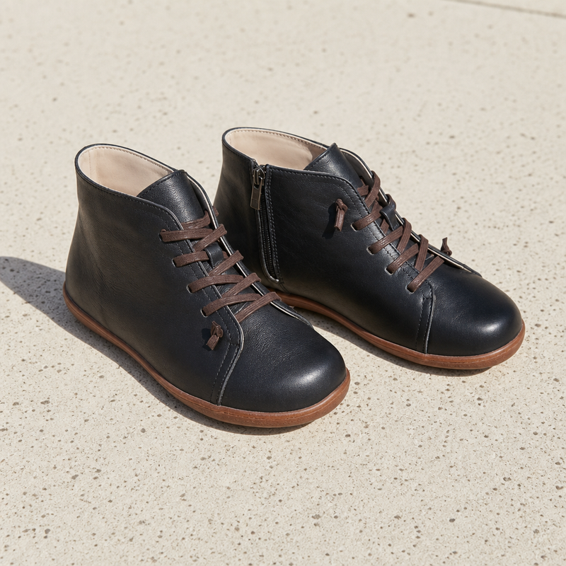 Trogir Orthopedic Lace-Up Boots in Black