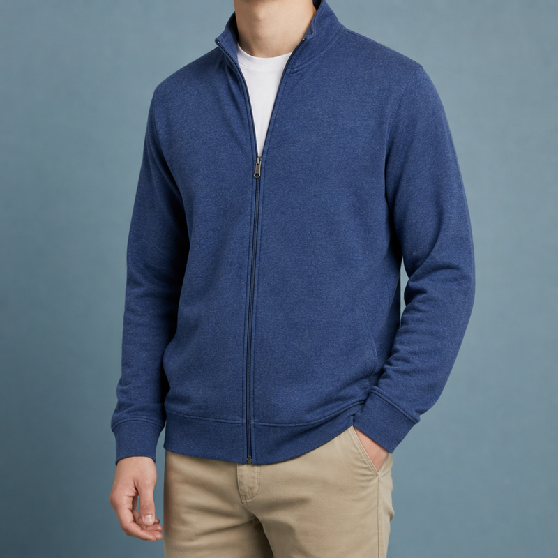 Evora Full-Zip Fleece Jacket in Blue