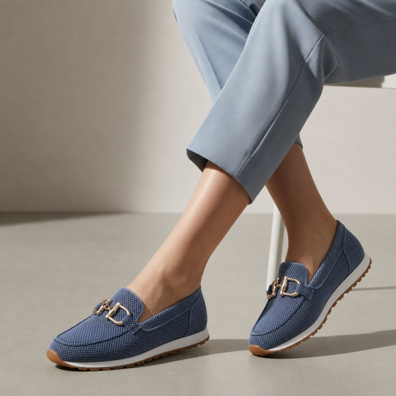Getaria Orthopedic Mesh Loafers in Blue