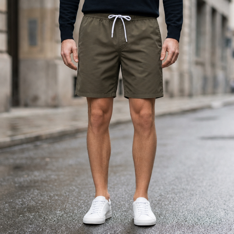Funchal 2-in-1 Swim Shorts in Dark Green