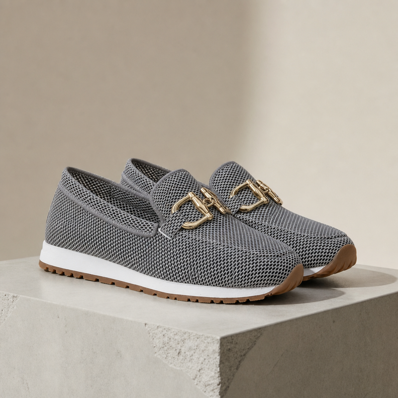 Lagos Orthopedic Platform Loafers in Gray