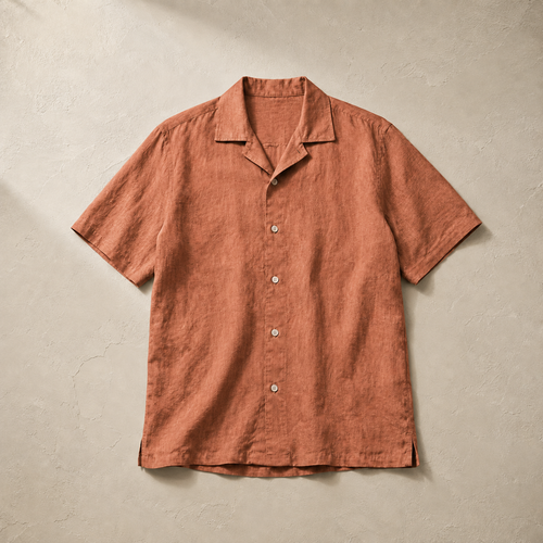 The Albemarle Men's Camp Collar Linen Shirt