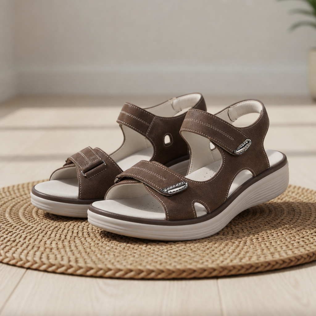 Urbino Orthopedic Comfort Sandals in Brown