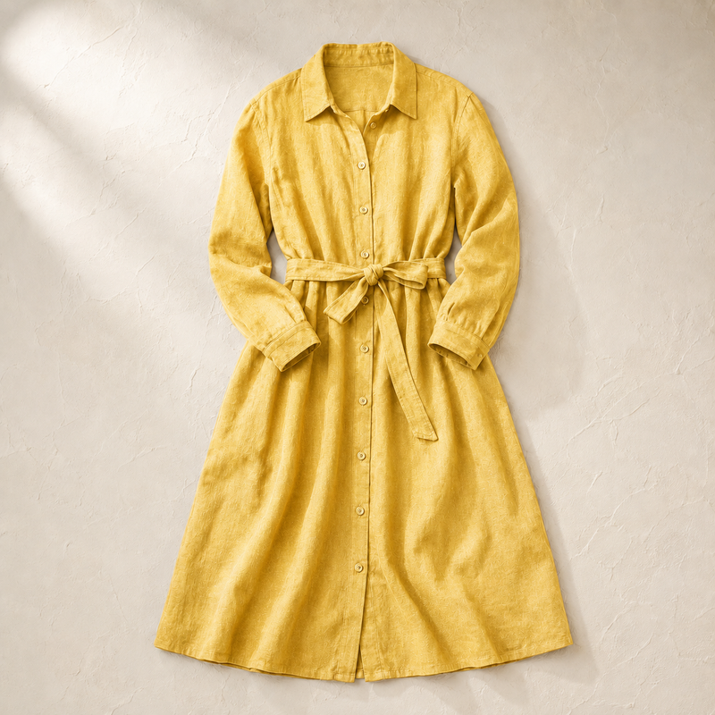 The Chiltern Women's Linen Shirt Dress