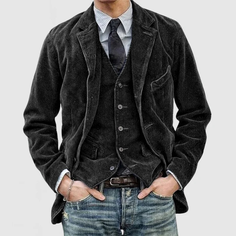 Spoleto Corduroy Blazer with Matching Waistcoat