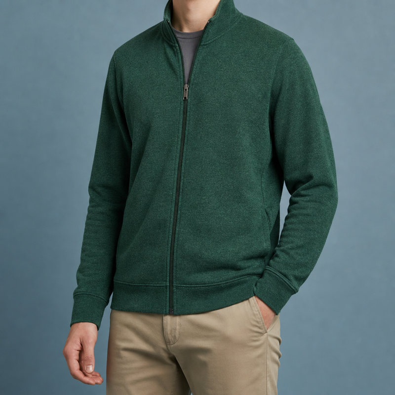 Evora Full-Zip Fleece Jacket in Green