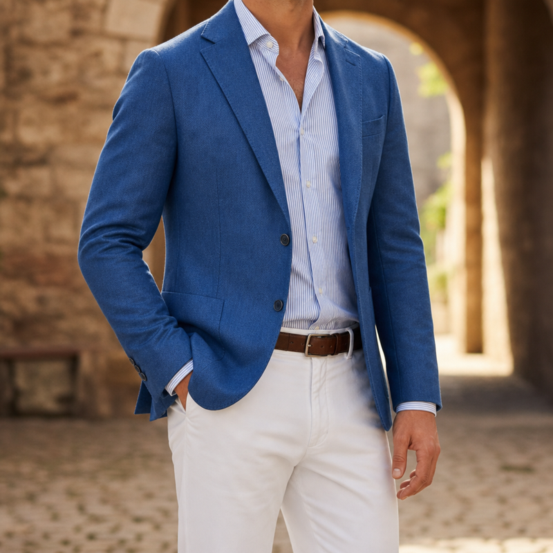 Apt Lightweight Tailored Blazer in Blue