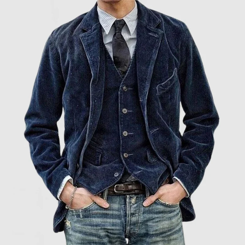 Spoleto Corduroy Blazer with Matching Waistcoat