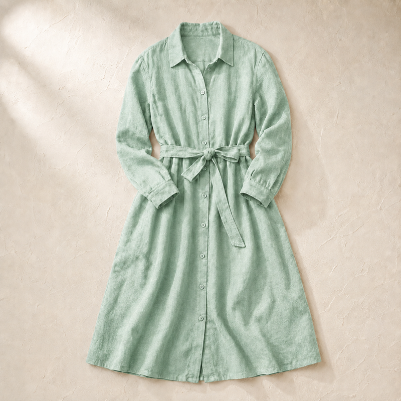 The Chiltern Women's Linen Shirt Dress