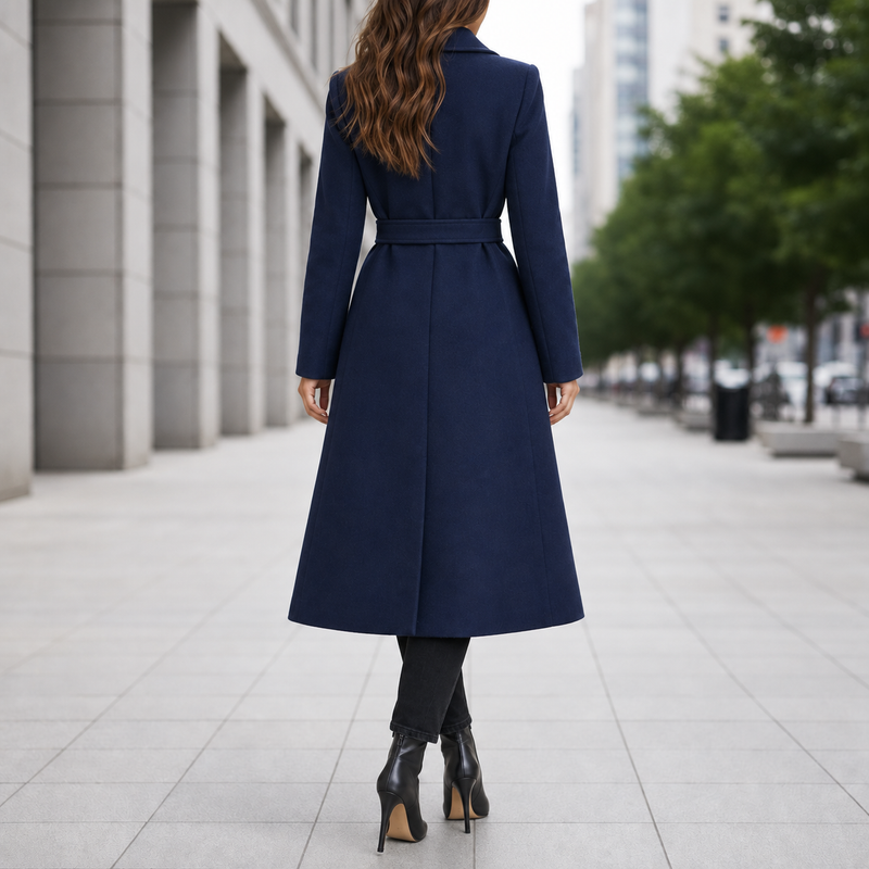 Gijon Belted Wool-Blend Overcoat