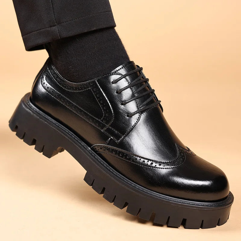 Chieti Luxury Oxford Elevator Dress Shoes