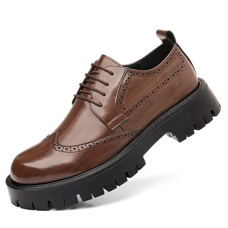 Chieti Luxury Oxford Elevator Dress Shoes