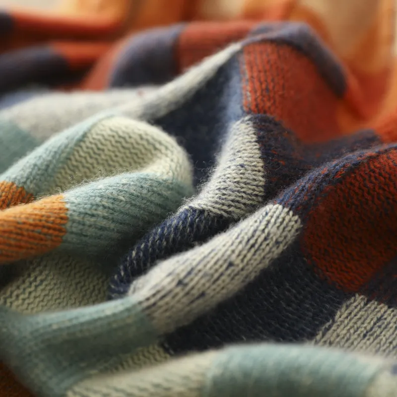 Cefalu Patchwork Turtleneck Sweater