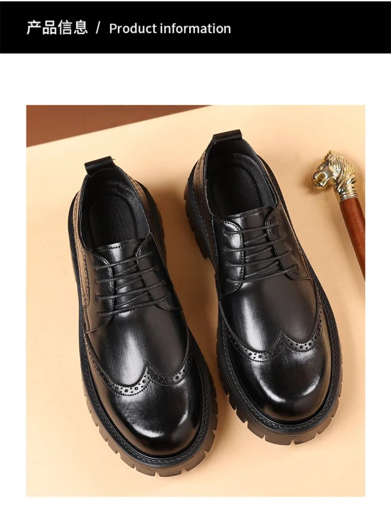 Chieti Luxury Oxford Elevator Dress Shoes