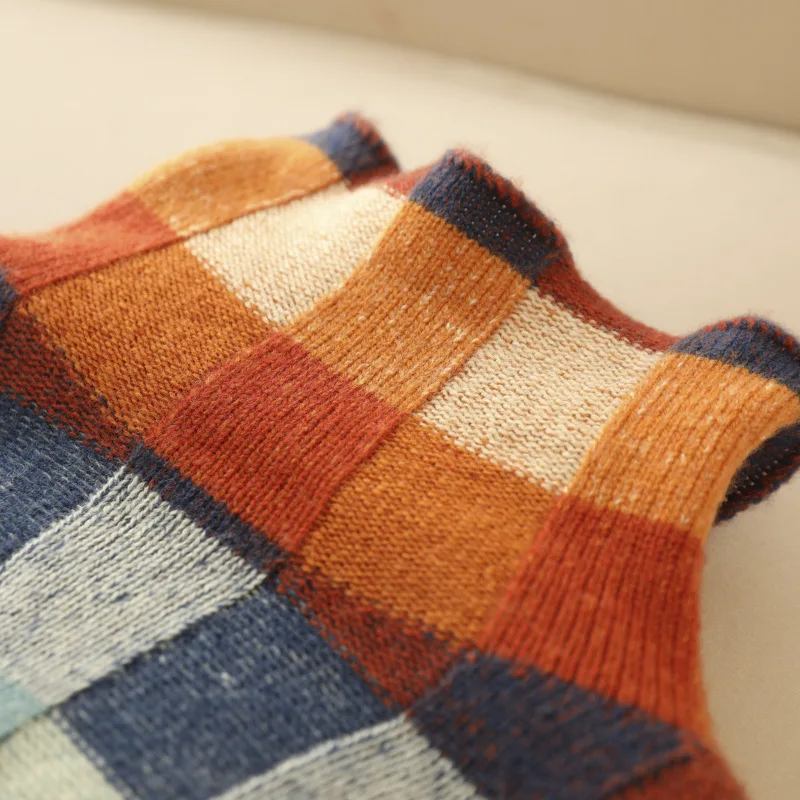 Cefalu Patchwork Turtleneck Sweater
