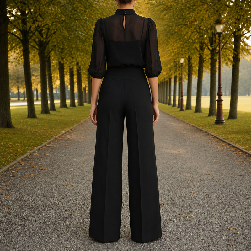 Mljet Mesh Top & Wide-Leg Set