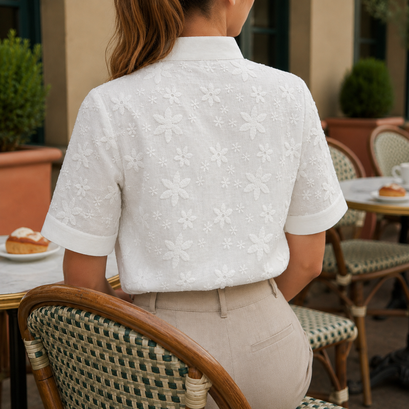 Murcia Floral Embroidered Blouse