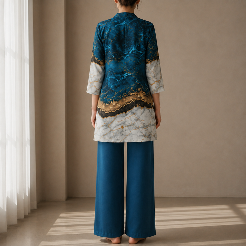 Cavtat Marble Print Coord Set