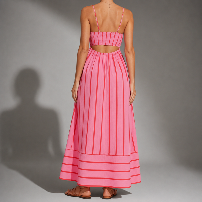 Coimbra Striped Maxi Dress
