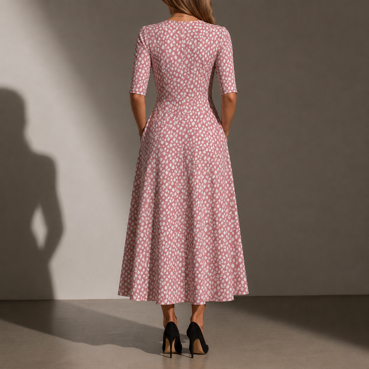 Cortona Polka Dot Midi Dress