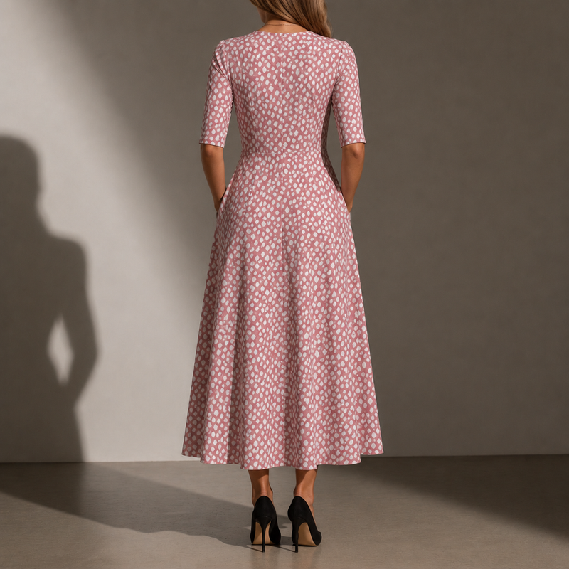 Cortona Polka Dot Midi Dress