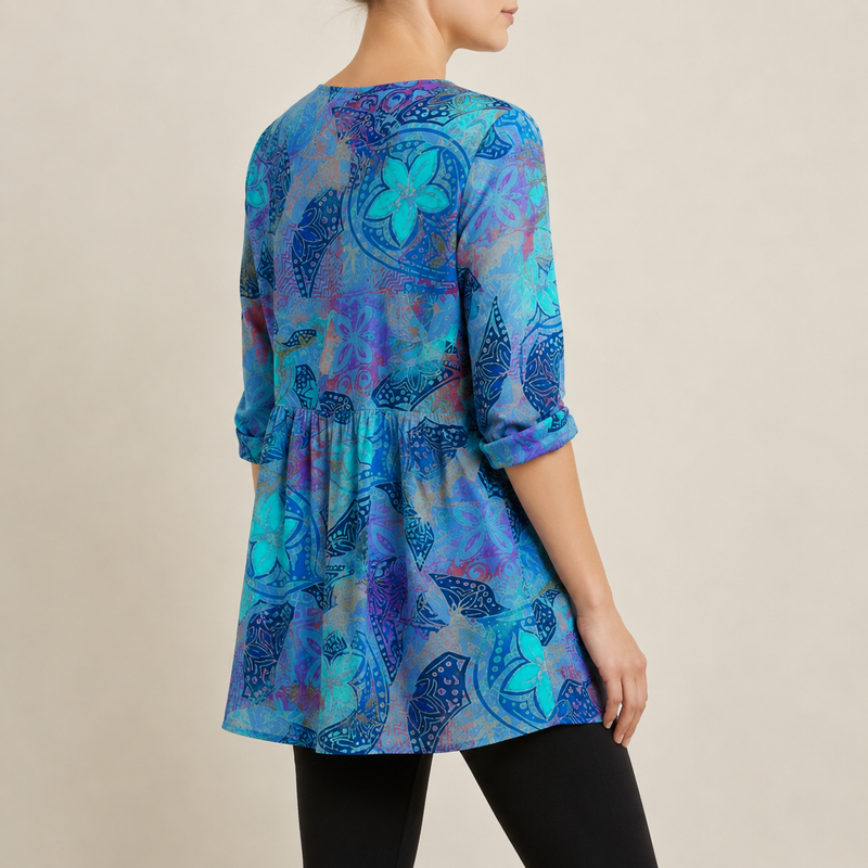 Marvao Floral Print Tunic Blouse