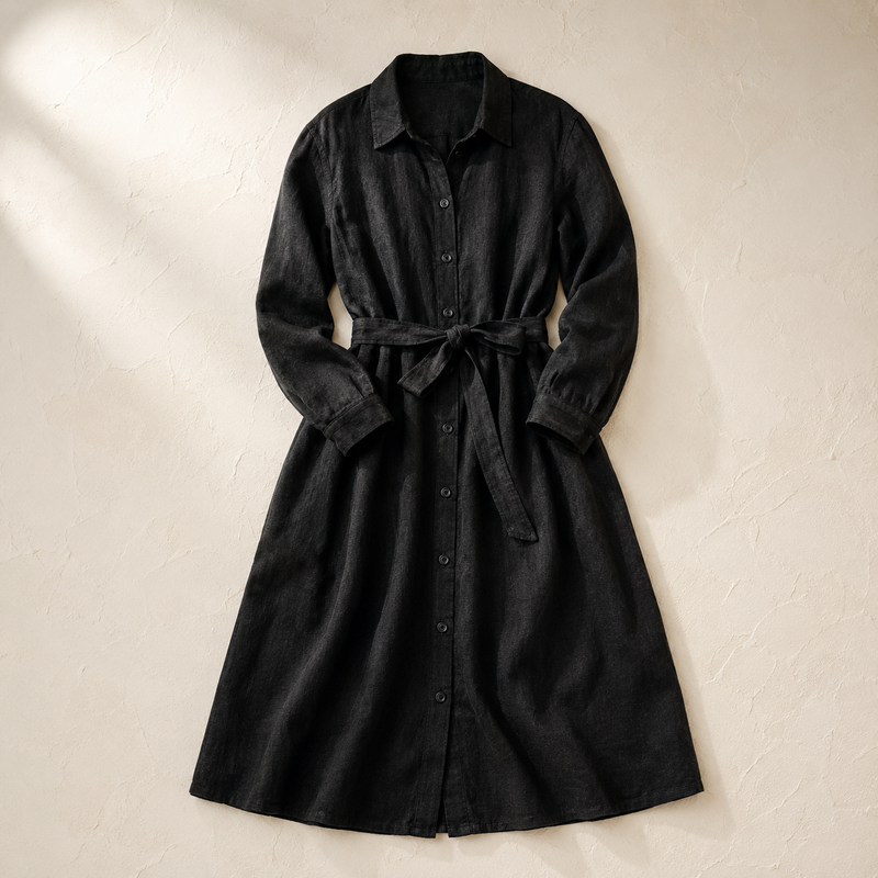 The Chiltern Women's Linen Shirt Dress