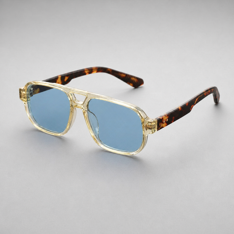 Men's Cefalu Sunglasses in Champagne & Tortoise