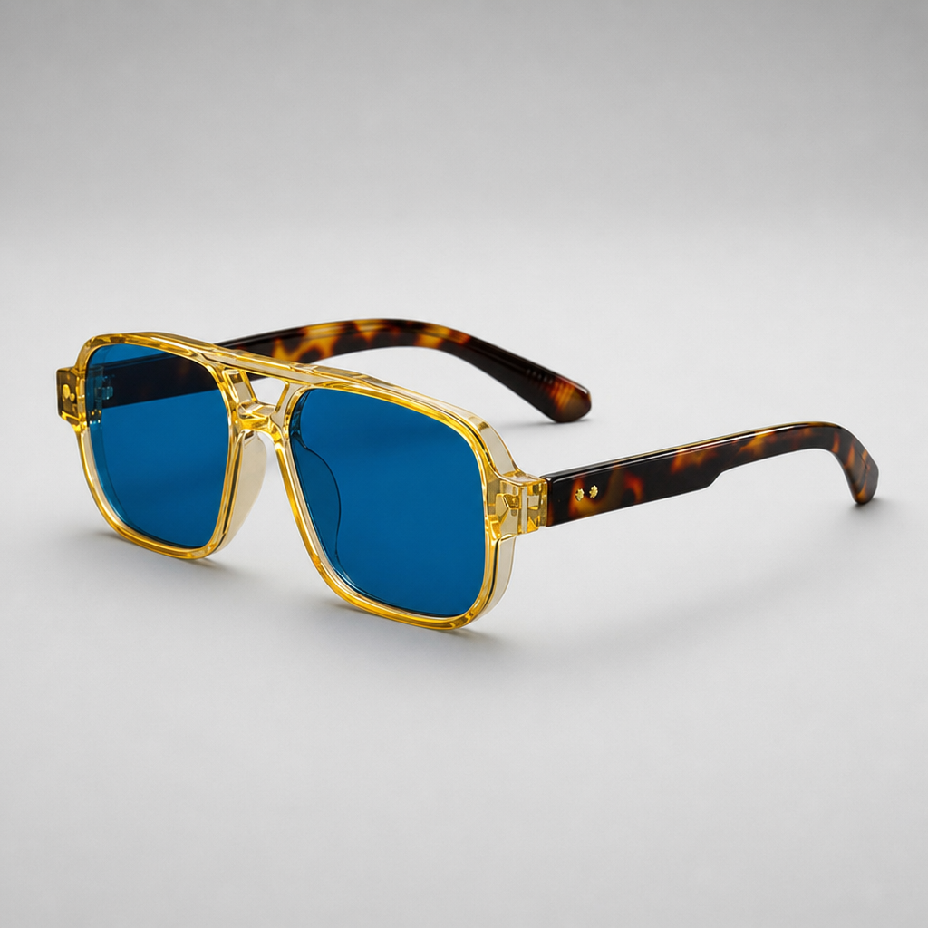 Men's Merano Sunglasses in Azure Tortoise