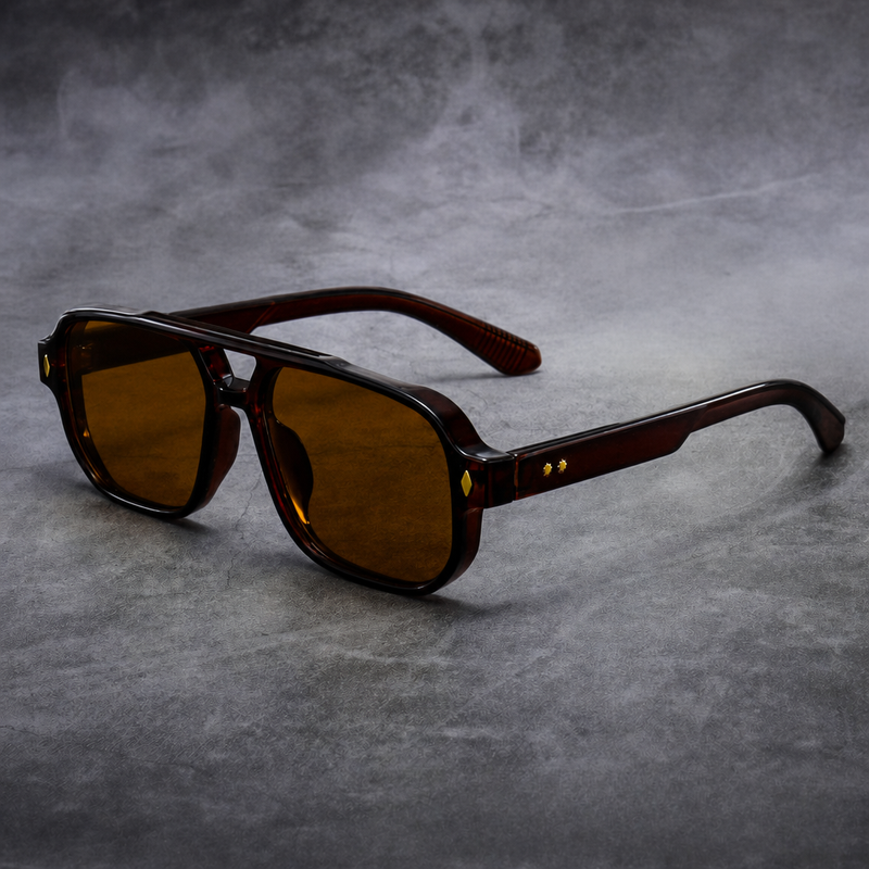 Men's Merano Sunglasses in Crimson Brown