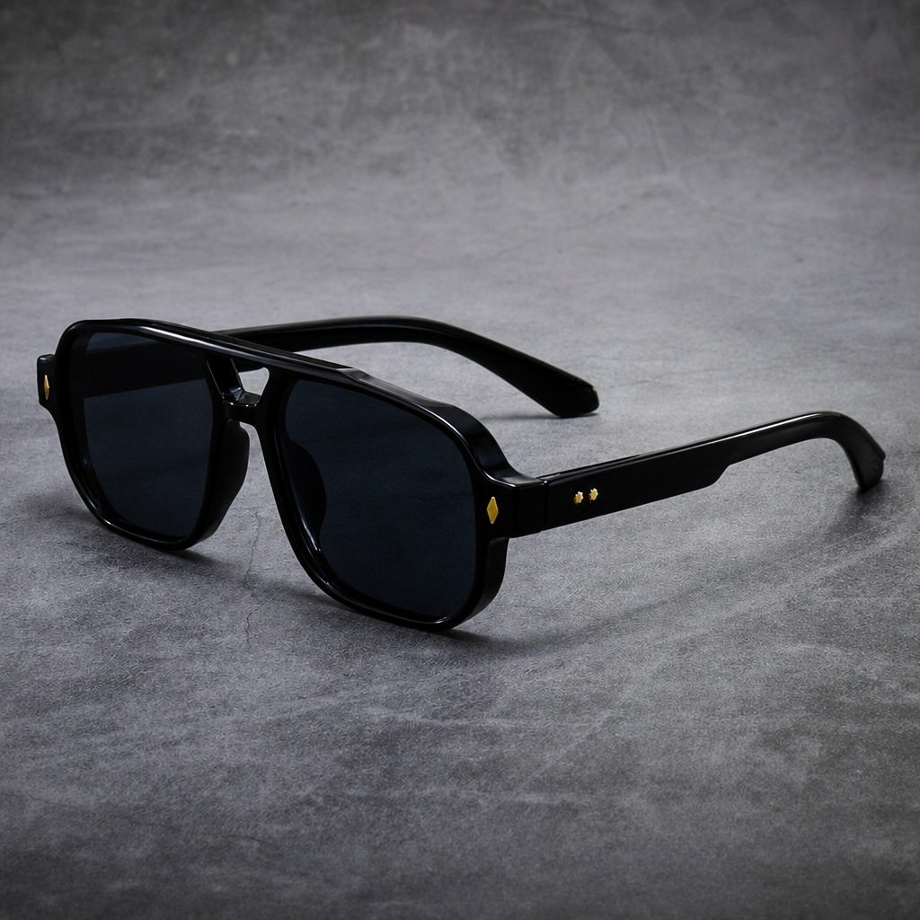 Men's Merano Sunglasses in Obsidian Black