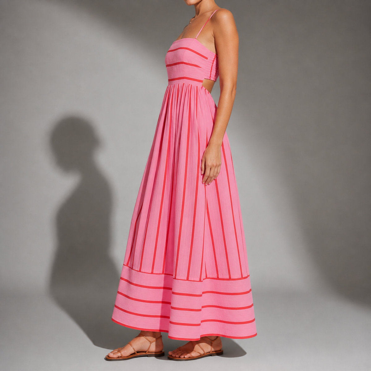 Coimbra Striped Maxi Dress
