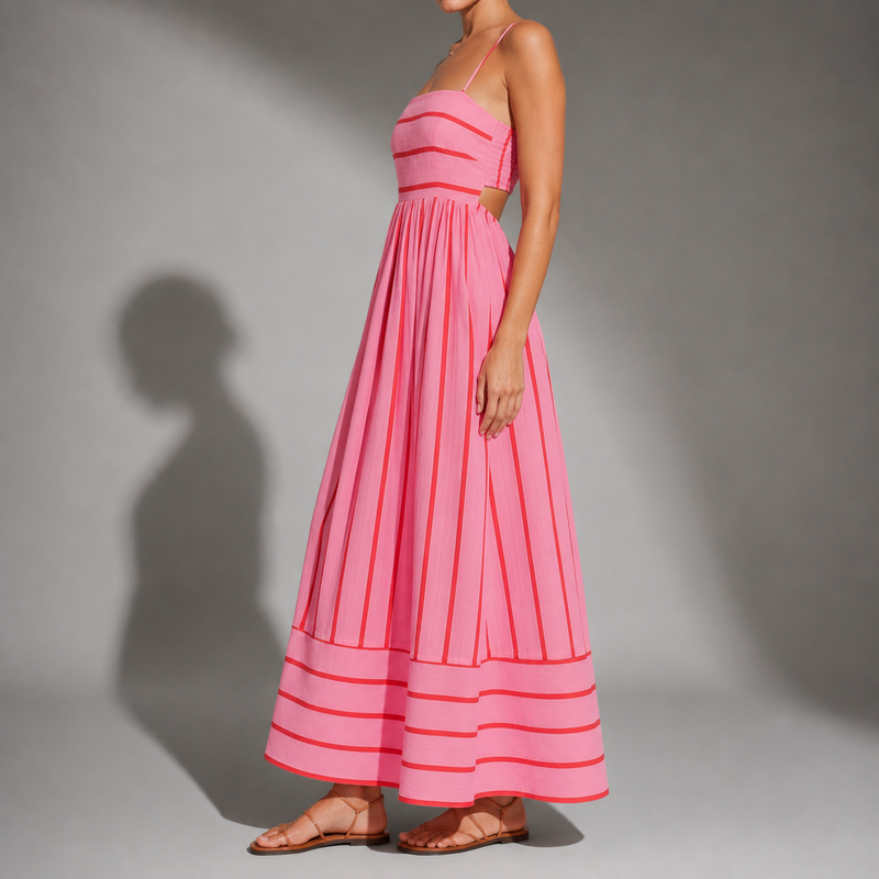 Coimbra Striped Maxi Dress