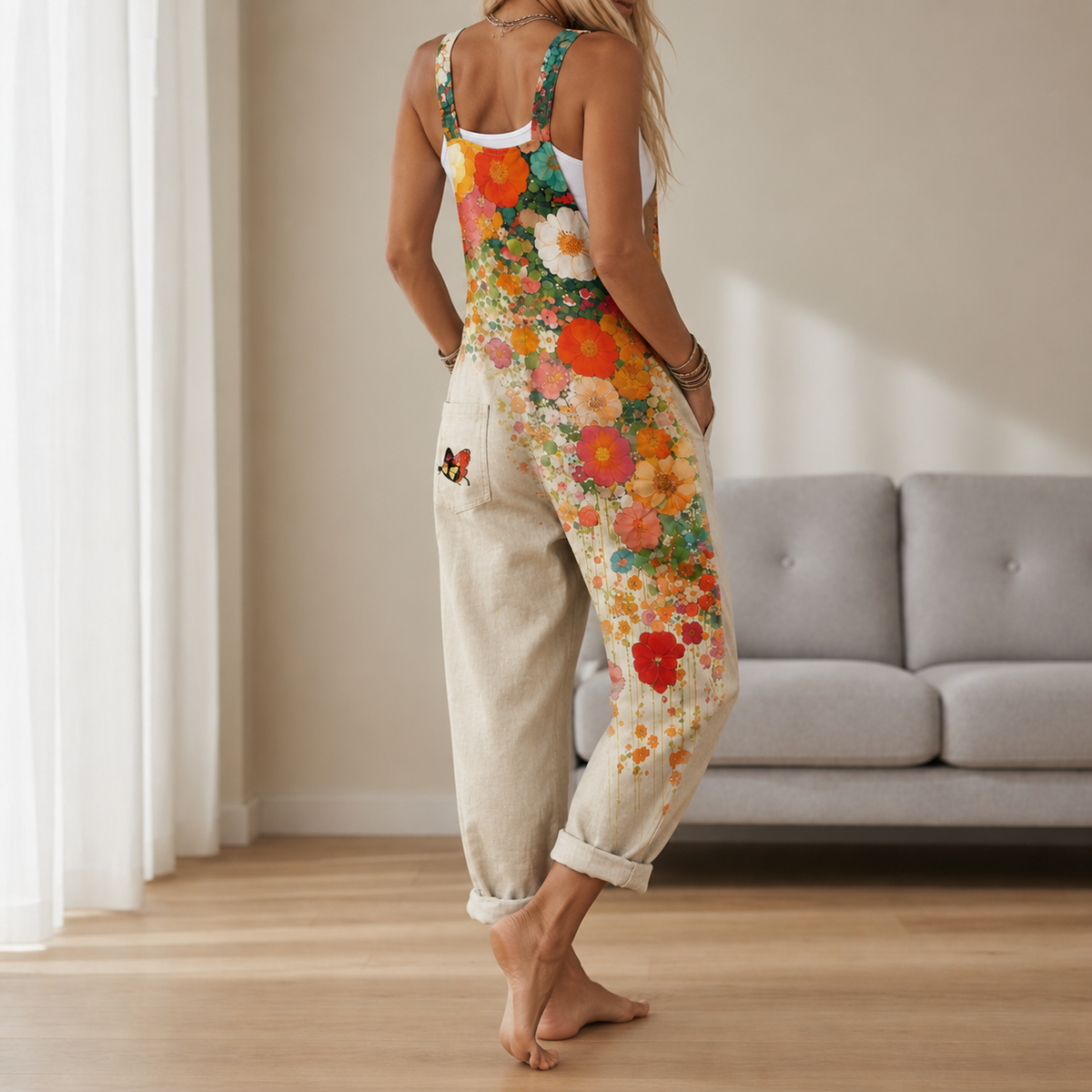 Girona Floral Wide Leg Jumpsuit
