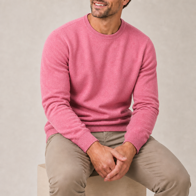 Verona Cashmere Blend Sweater in Pink
