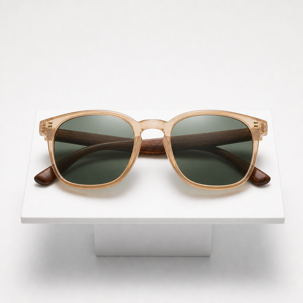 Women's Nisyros Sunglasses in Gold Green